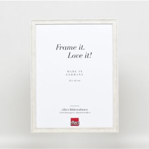 Cadre en bois Effect Profil 2070 Verre antireflet 15x20 cm blanc
