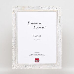 Effect Cadre photo en bois massif 2240 blanc 15x20 cm verre acrylique