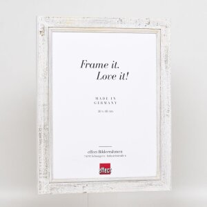 Effect Cadre photo en bois massif 2240 blanc 15x20 cm verre acrylique