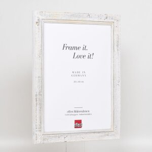 Effect Cadre photo en bois massif 2240 blanc 15x20 cm verre acrylique
