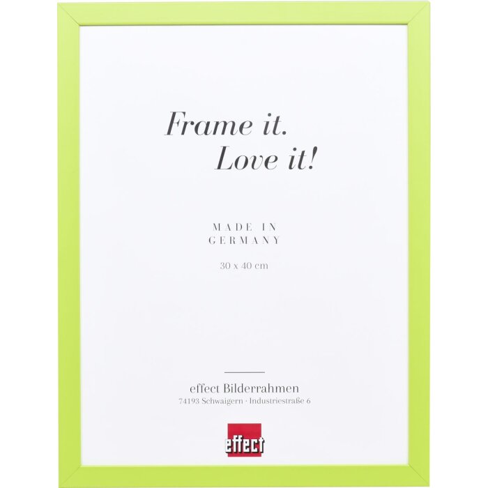 Cadre en bois Top Cube 18x24 cm vert Verre antireflet