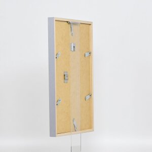 Cadre en bois Effect Profil 35 gris clair 18x27 cm verre normal + entretoise
