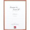 Effect cadre en bois profil 23 rouge 18x32 cm verre clair