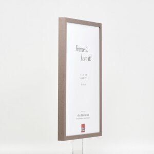 Effect cadre en bois Profil 35 brun 18x32 cm verre normal