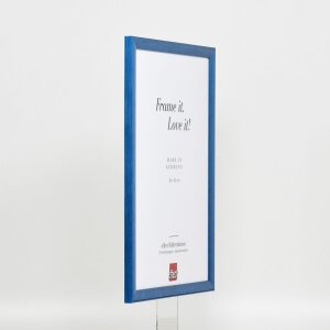 Effect cadre en bois Profil 89 bleu 18x32 cm verre normal