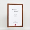 Effect cadre en bois Profil 89 brun foncé 18x32 cm verre normal