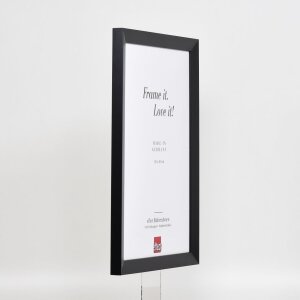 Cadre en bois Effect Top N noir 18x32 cm verre antireflet