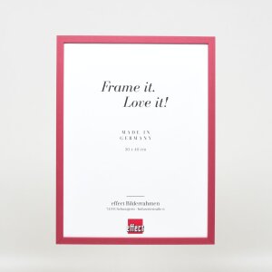 Effect cadre en bois profil 35 rouge 20x20 cm verre normal