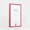 Effect cadre en bois profil 35 rouge 20x20 cm verre normal