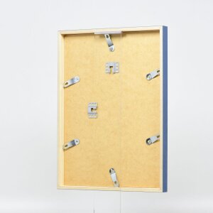 Effect cadre en bois profil 35 bleu 20x20 cm verre normal