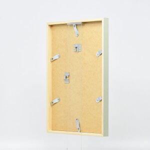 Cadre en bois Effect Profil 35 vert 20x20 cm Verre antireflet