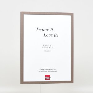 Effect cadre en bois profil 35 brun 20x25 cm verre normal
