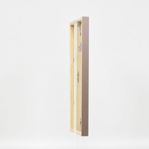 Effect cadre en bois profil 35 brun 20x25 cm verre normal