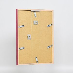 Cadre en bois Effect Profil 35 rouge 20x25 cm verre normal + entretoise