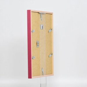 Cadre en bois Effect Profil 35 rouge 20x25 cm verre normal + entretoise