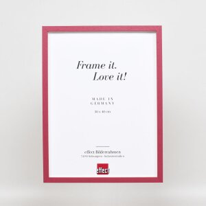 Cadre en bois Effect Profil 35 rouge 20x25 cm verre normal + entretoise