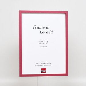 Cadre en bois Effect Profil 35 rouge 20x25 cm verre normal + entretoise