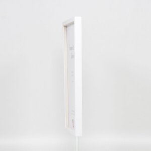 Cadre en bois Effect Profil 35 blanc 20x25 cm verre normal + entretoise