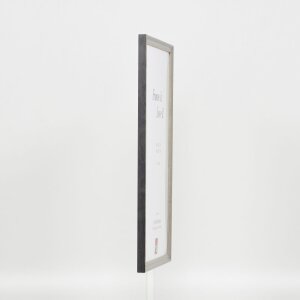 Cadre Effect en bois massif Profil 25 gris 20x25 cm verre musée