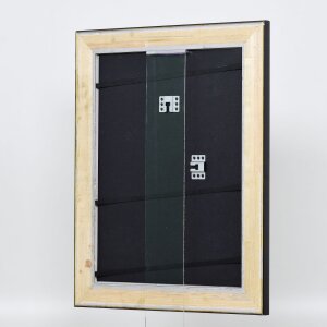 Effect cadre en bois profil 95 noir 20x25 cm verre normal