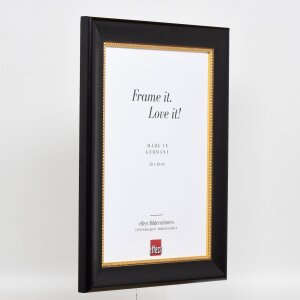 Effect cadre en bois profil 95 noir 20x25 cm verre normal