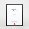 Effect cadre en bois profil 35 noir 20x28 cm verre normal