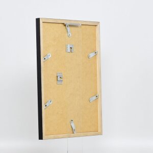 Cadre en bois Effect Profil 33 noir 20x28 cm verre antireflet