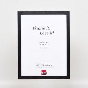 Cadre en bois Effect Profil 33 noir 20x28 cm verre antireflet