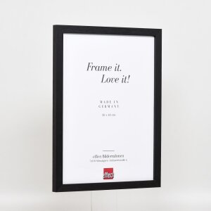 Cadre en bois Effect Profil 33 noir 20x28 cm verre antireflet