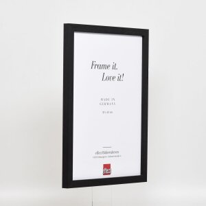 Cadre en bois Effect Profil 33 noir 20x28 cm verre antireflet