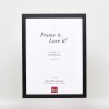 Cadre en bois Effect Profil 33 noir 20x28 cm verre antireflet