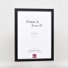 Cadre en bois Effect Profil 33 noir 20x28 cm verre antireflet