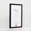 Cadre en bois Effect Profil 33 noir 20x28 cm verre antireflet