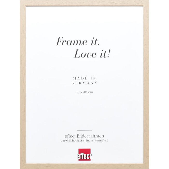Effect cadre en bois Profil 35 brun clair 21x28 cm verre normal