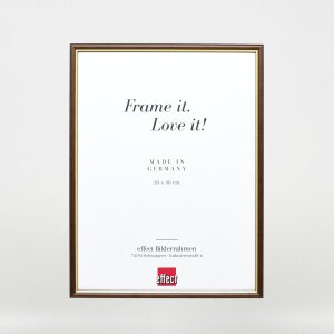 Cadre en bois Effect Profil 23 brun noisette 23x70 cm verre antireflet