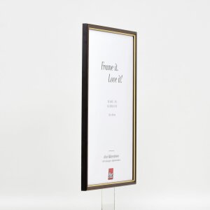 Cadre en bois Effect Profil 23 brun noisette 23x70 cm verre antireflet