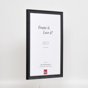 Cadre en bois Effect Profil 2070 Verre antireflet 23x70 cm noir