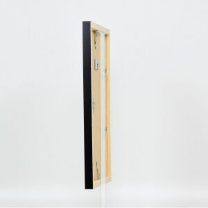 Cadre en bois Top Cube 24x30 cm noir Verre antireflet