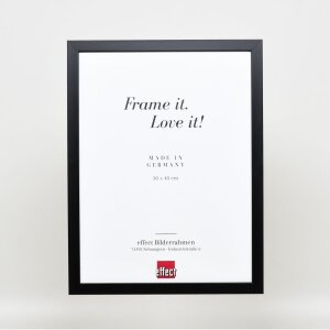 Cadre en bois Top Cube 24x30 cm noir Verre antireflet