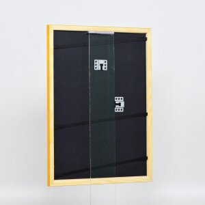 Effect cadre en bois Profil 89 brun clair 24x30 cm verre normal