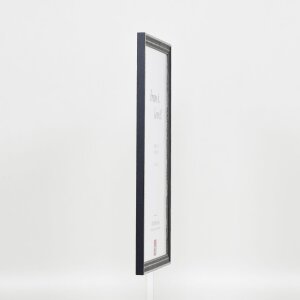 Cadre en bois Effect Profil 38 gris 25x30 cm Verre antireflet