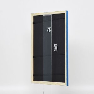 Effect cadre en bois Profil 89 bleu 25x35 cm verre normal