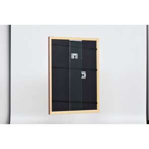 Cadre en bois Effect Profil 38 brun 25x50 cm verre antireflet