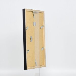 Cadre en bois Effect Profil 33 noir 25x50 cm verre musée