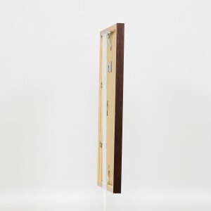 Cadre en bois Effect profil 33 wengé 25x50 cm verre musée
