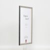 Cadre Effect en bois massif Profil 25 gris 25x60 cm verre clair