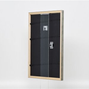 Cadre en bois Effect Profil 2070 Verre antireflet 25x60 cm argenté