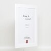 Cadre Effect en bois massif Profil 30 blanc 25x70 cm Verre antireflet