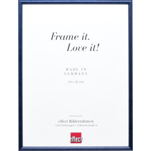 Cadre Effect en bois massif Profil 20 bleu 27x48 cm verre...
