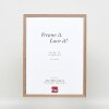 Cadre Effect en bois massif Profil 25 brun noisette 27x48 cm verre antireflet